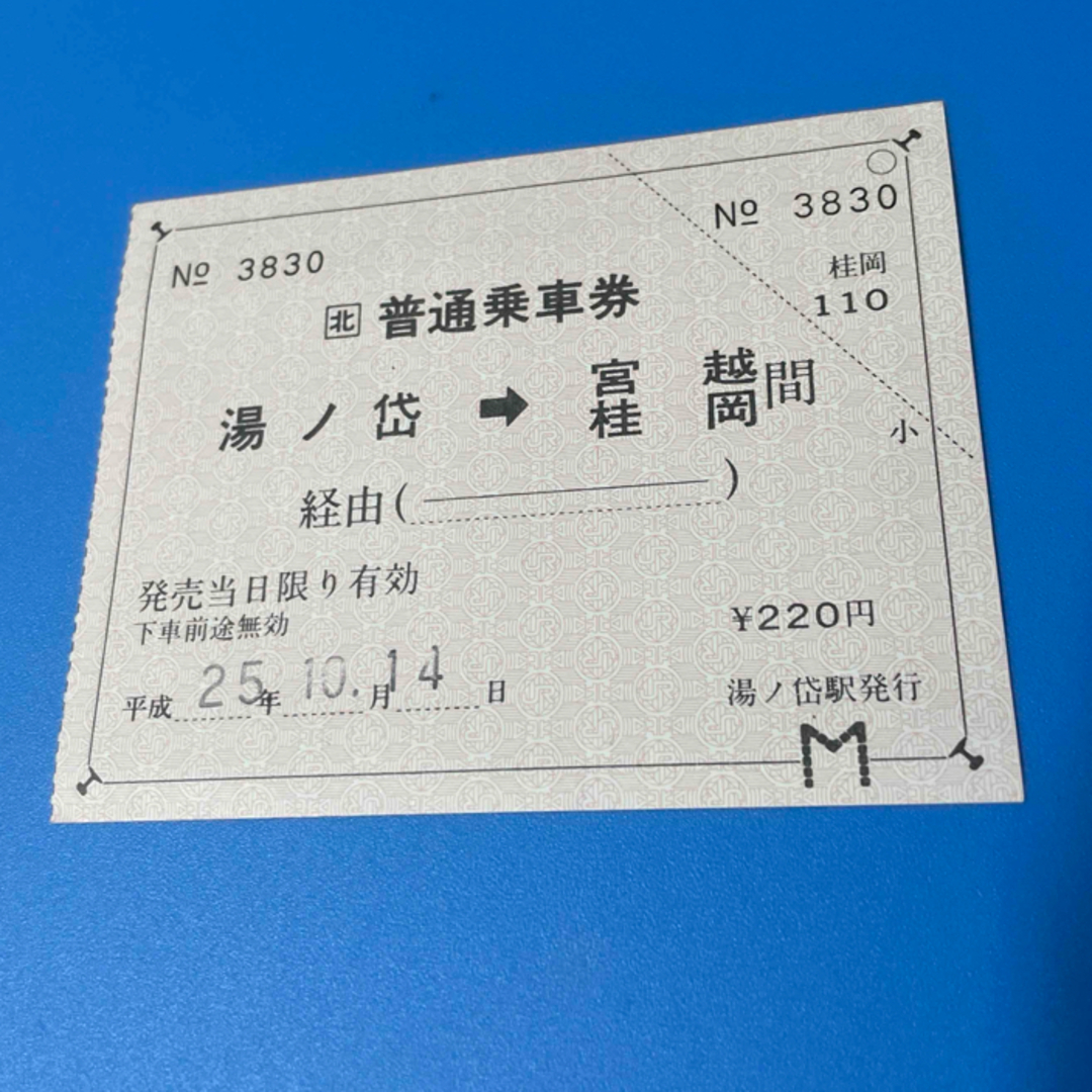 JR(ジェイアール)のJR江差線　湯ノ岱駅　常備軟券乗車券 エンタメ/ホビーのテーブルゲーム/ホビー(鉄道)の商品写真