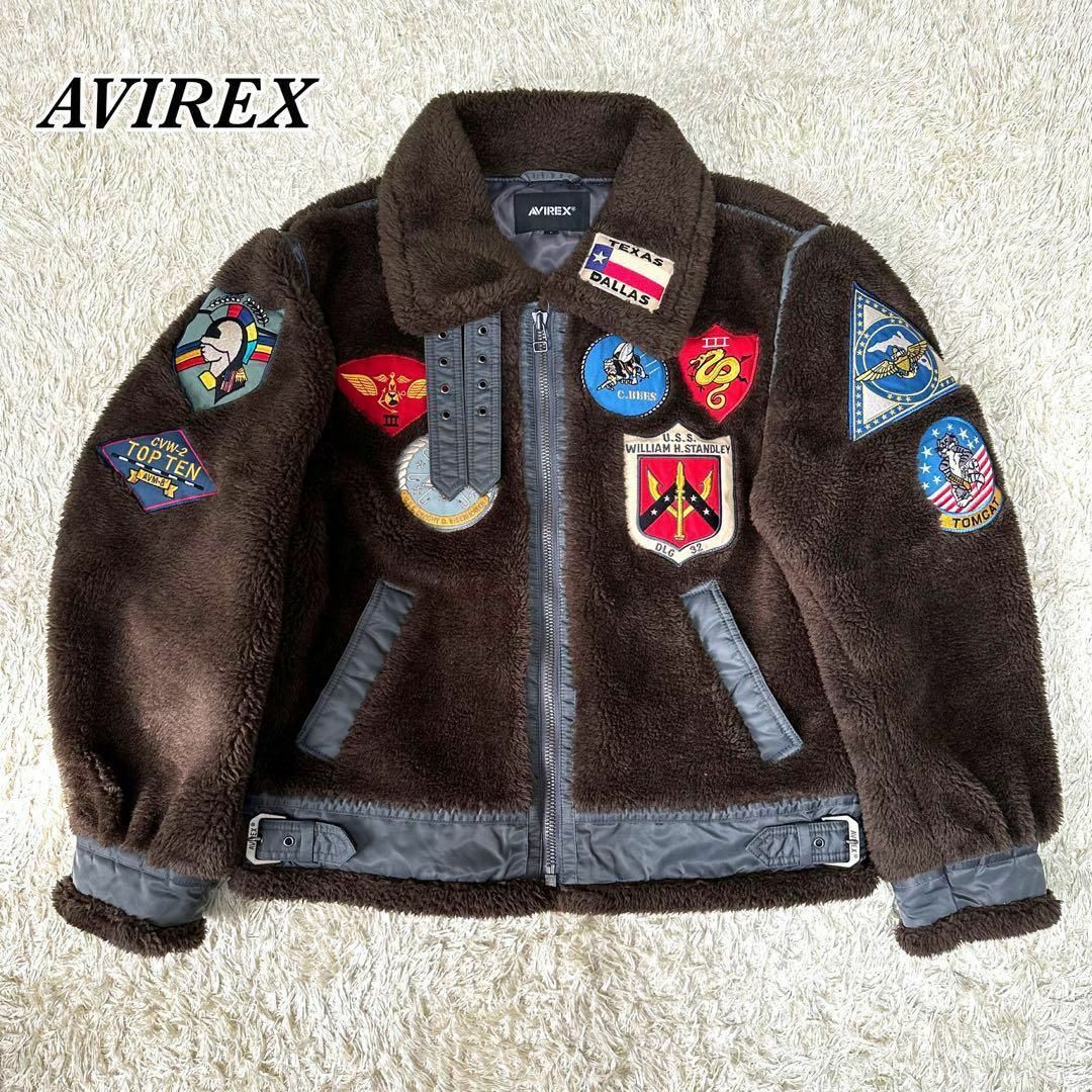 AVIREX(アヴィレックス)の美品 AVIREX B-3 ボアジャケット TOP GUN  フライトジャケット メンズのジャケット/アウター(フライトジャケット)の商品写真