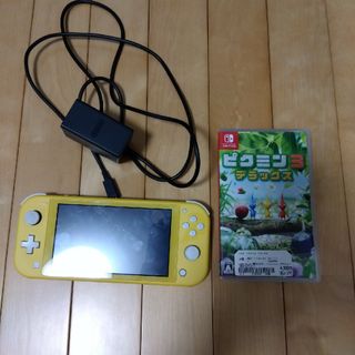 ニンテンドースイッチ(Nintendo Switch)のNintendo Switch Lite イエローと　ピクミン３(家庭用ゲーム機本体)