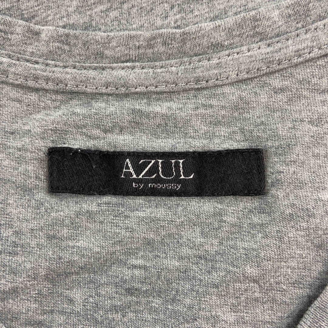 AZUL by moussy(アズールバイマウジー)のAzul by moussy アズールバイマウジー メンズ Tシャツ（半袖）グレー プリントＴシャツ メンズのトップス(Tシャツ/カットソー(半袖/袖なし))の商品写真