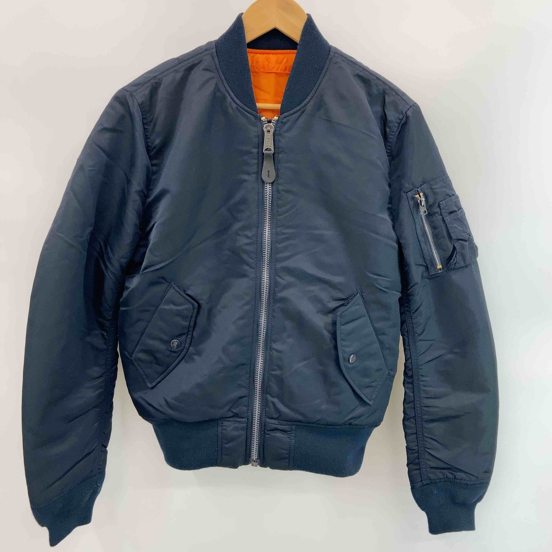 ALPHA INDUSTRIES(アルファインダストリーズ)のALPHA INDUSTRIES アルファインダストリーズ メンズ ブルゾン リバーシブル オレンジ 紺 メンズのジャケット/アウター(ブルゾン)の商品写真