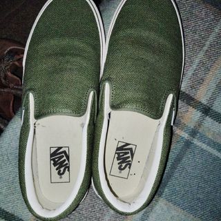 VANS - VANS　スリッポン　27cm　緑色