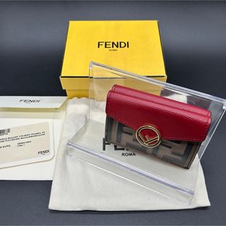 フェンディ(FENDI)のFENDI フェンディ　3つ折り財布　コンパクトウォレット　エフイズ　【極美品】(財布)