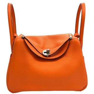 エルメス(Hermes)の　エルメス HERMES リンディ26 B刻 オレンジミニアン　SV金具 トリヨン レディース ショルダーバッグ(ショルダーバッグ)