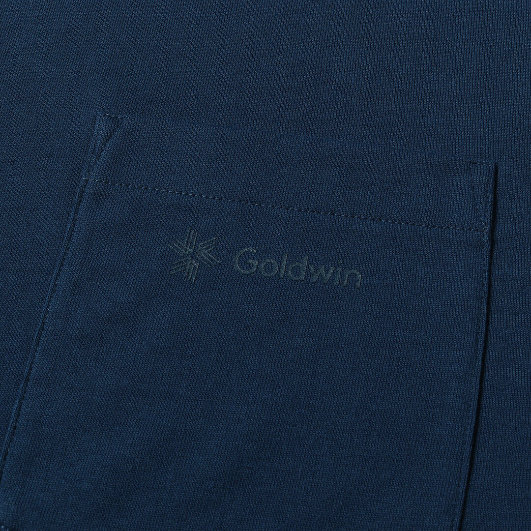 GOLDWIN(ゴールドウィン)の新品 GOLDWIN ゴールドウイン Tシャツ サイズ:M 21SS ビッグ ロゴ ロングスリーブ ポケット 長袖Tシャツ BIG LOGO L/S PKT T GM42147P トップス カットソー ロンT コバルトブルー【メンズ】 メンズのトップス(Tシャツ/カットソー(七分/長袖))の商品写真