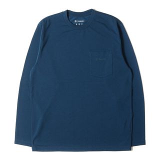 ゴールドウィン(GOLDWIN)の新品 GOLDWIN ゴールドウイン Tシャツ サイズ:M 21SS ビッグ ロゴ ロングスリーブ ポケット 長袖Tシャツ BIG LOGO L/S PKT T GM42147P トップス カットソー ロンT コバルトブルー【メンズ】(Tシャツ/カットソー(七分/長袖))