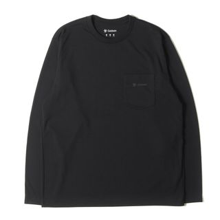 ゴールドウィン(GOLDWIN)の美品 GOLDWIN ゴールドウイン Tシャツ サイズ:M 21SS ビッグ ロゴ ロングスリーブ ポケット 長袖Tシャツ BIG LOGO L/S PKT T GM42147P トップス カットソー ロンT ブラック 黒【メンズ】【中古】(Tシャツ/カットソー(七分/長袖))