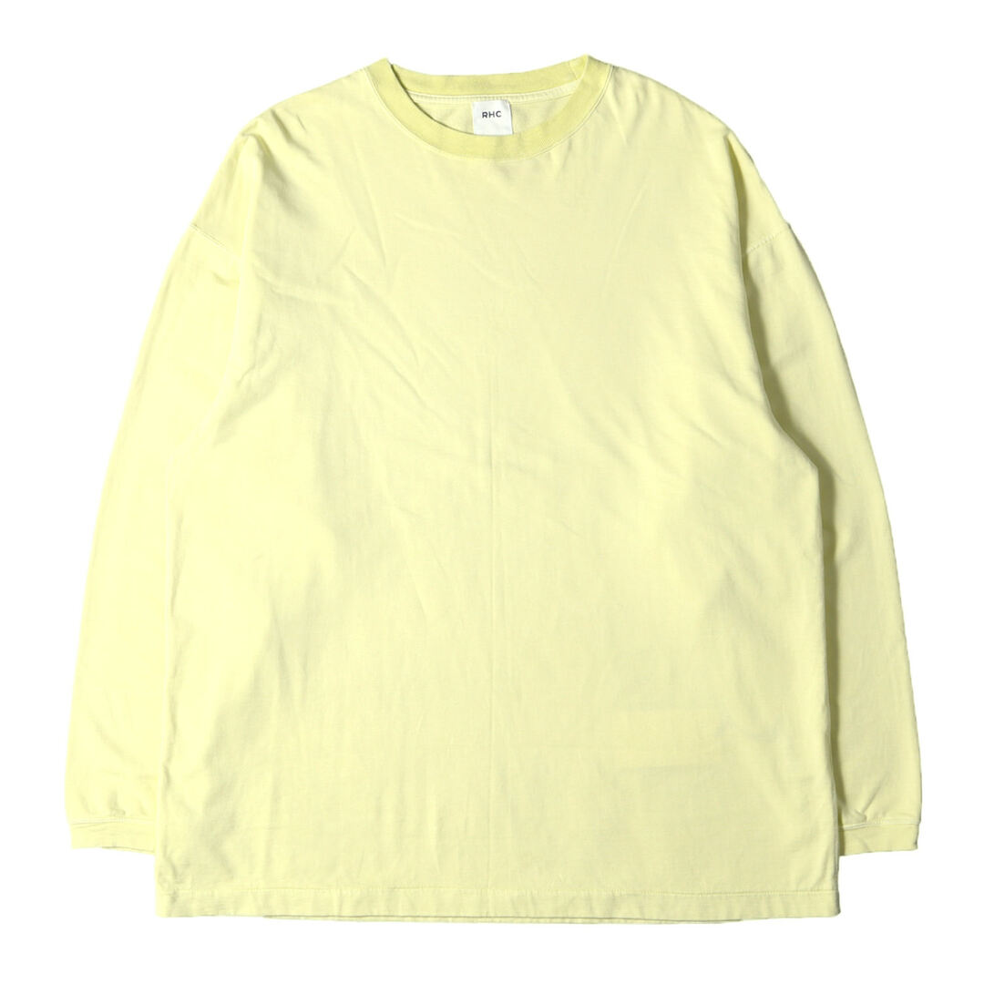 Ron Herman(ロンハーマン)のRon Herman ロンハーマン Tシャツ サイズ:S 22SS エア プルオーバー ロングスリーブTシャツ Air Pullover Tee 3520900041 トップス 長袖 カットソー ロンT 裏毛 RHC ペールイエロー 日本製【メンズ】【中古】 メンズのトップス(Tシャツ/カットソー(七分/長袖))の商品写真