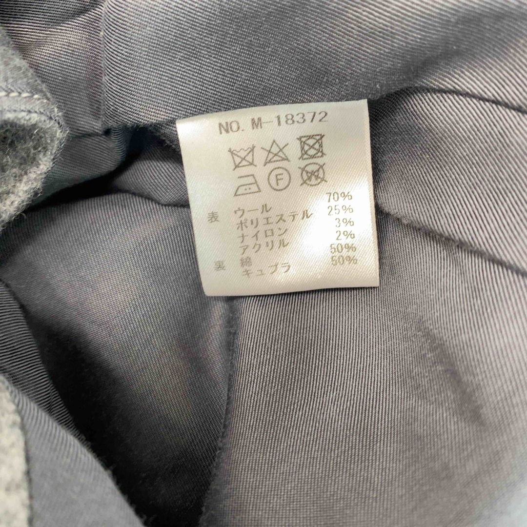 Mr.OLIVE(ミスターオリーブ)のMR.OLIVE ミスターオリーブ メンズ ステンカラーコート　グレー　ウール混　日本製 メンズのジャケット/アウター(ステンカラーコート)の商品写真