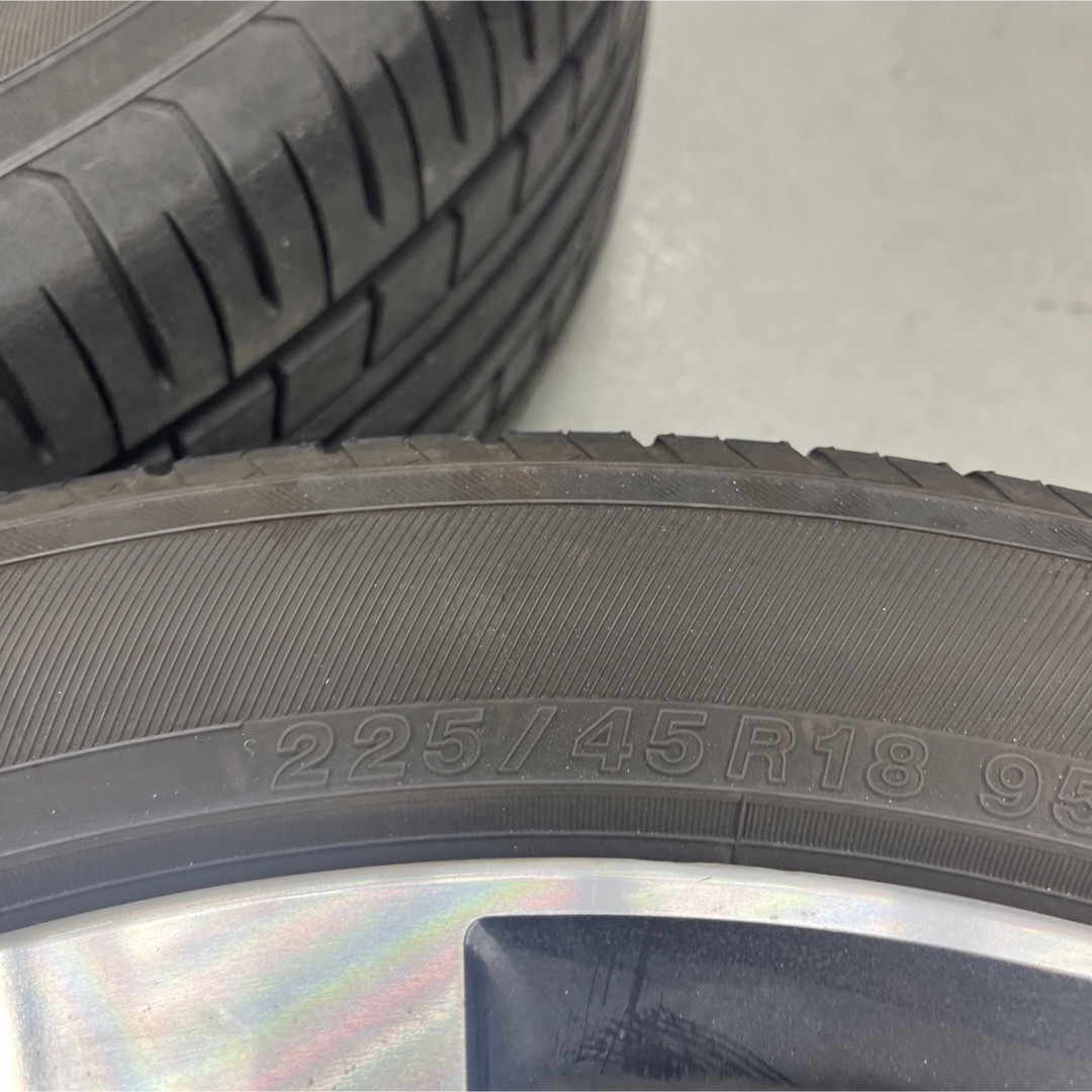 ヨコハマ(ヨコハマ)のスバルインプレッサスポーツ夏タイヤ純正ホイル付225/45R18 GT6 自動車/バイクの自動車(タイヤ・ホイールセット)の商品写真