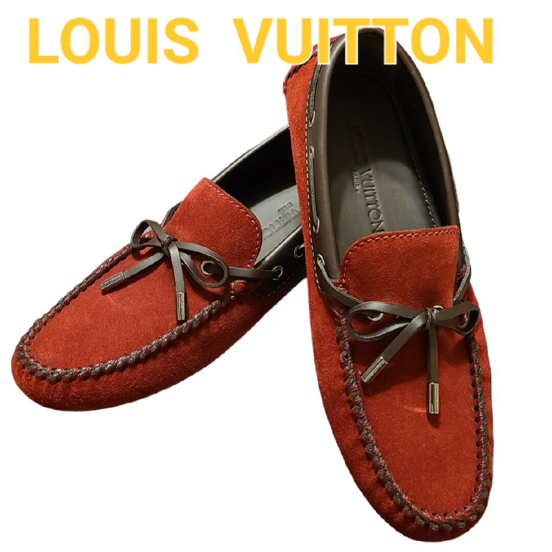 LOUIS VUITTON(ルイヴィトン)のLOUIS  VUITTON  ルイヴィトンレザー スウェード モカシン メンズの靴/シューズ(その他)の商品写真