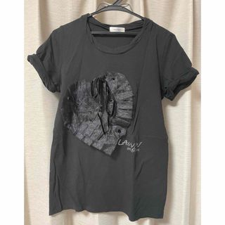 ランバンオンブルー(LANVIN en Bleu)のLANVIN en Bleu ランバンオンブルー　ブラックTシャツ(Tシャツ(半袖/袖なし))