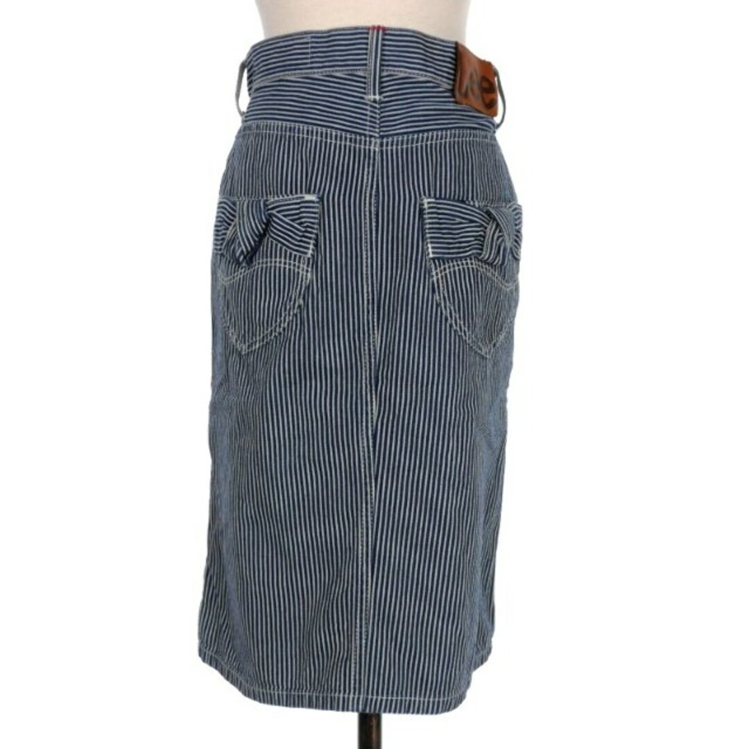 MUVEIL WORK(ミュベールワーク)のミュベールワーク × リー LEE ヒッコリー デニム スカート ひざ丈 レディースのスカート(ひざ丈スカート)の商品写真