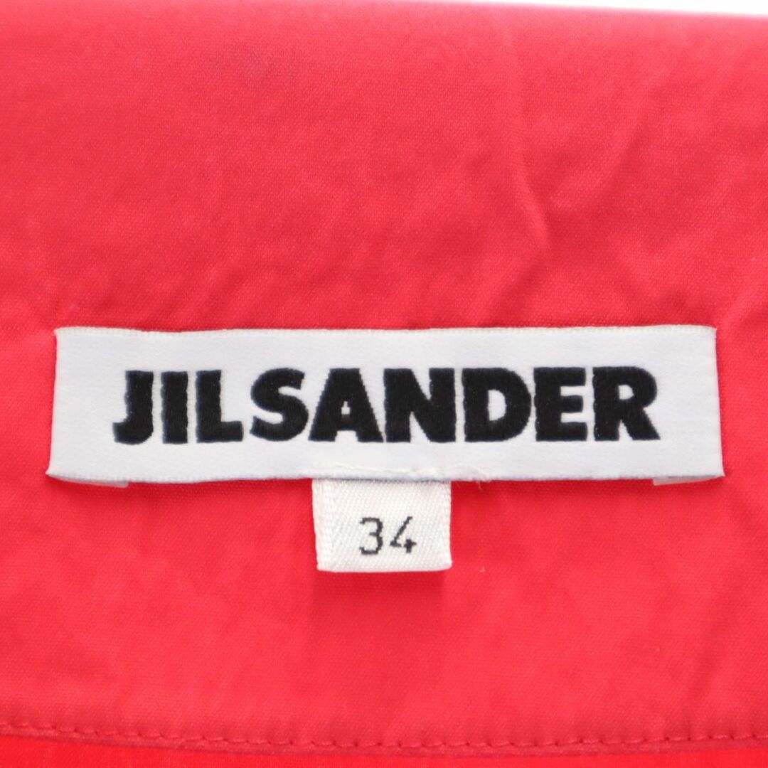 Jil Sander(ジルサンダー)のジルサンダー イギリス製 5分袖 膝丈ワンピース 34 レッド JIL SANDER レディース 古着 【240317】 レディースのワンピース(ひざ丈ワンピース)の商品写真