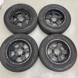 ブリヂストン(BRIDGESTONE)のスズキジムニーシエラ夏タイヤ社外アルミ付215/65R16 JB74W(タイヤ・ホイールセット)