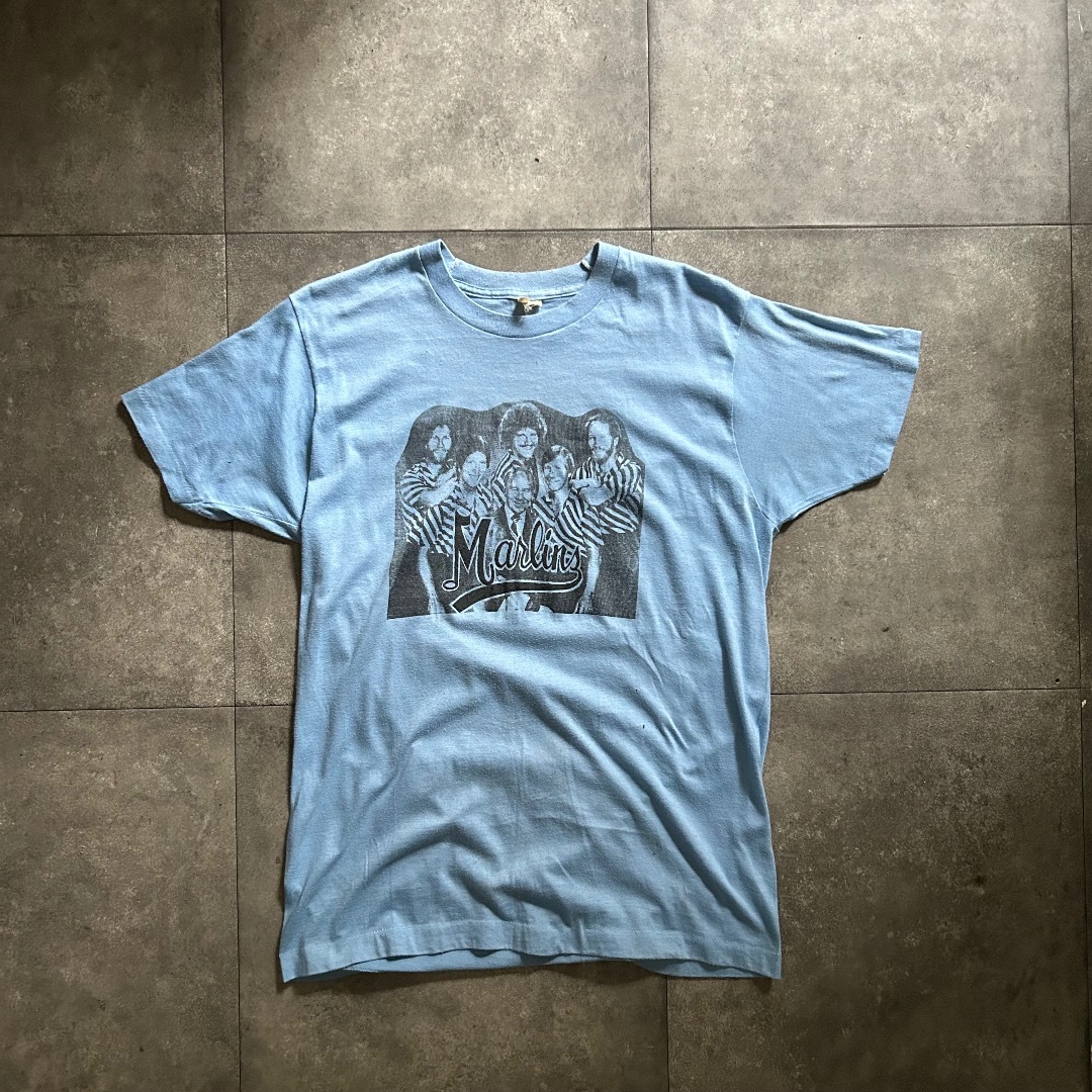 SCREEN STARS(スクリーンスターズ)の80s スクリーンスターズ ヴィンテージtシャツ USA製 XL ライトブルー メンズのトップス(Tシャツ/カットソー(半袖/袖なし))の商品写真
