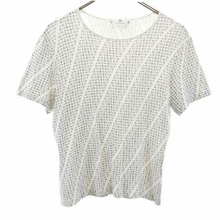 ジバンシィ(GIVENCHY)のジバンシィ 総柄 半袖 Tシャツ L ホワイト GIVENCHY レディース 古着 【240317】 メール便可(Tシャツ(半袖/袖なし))