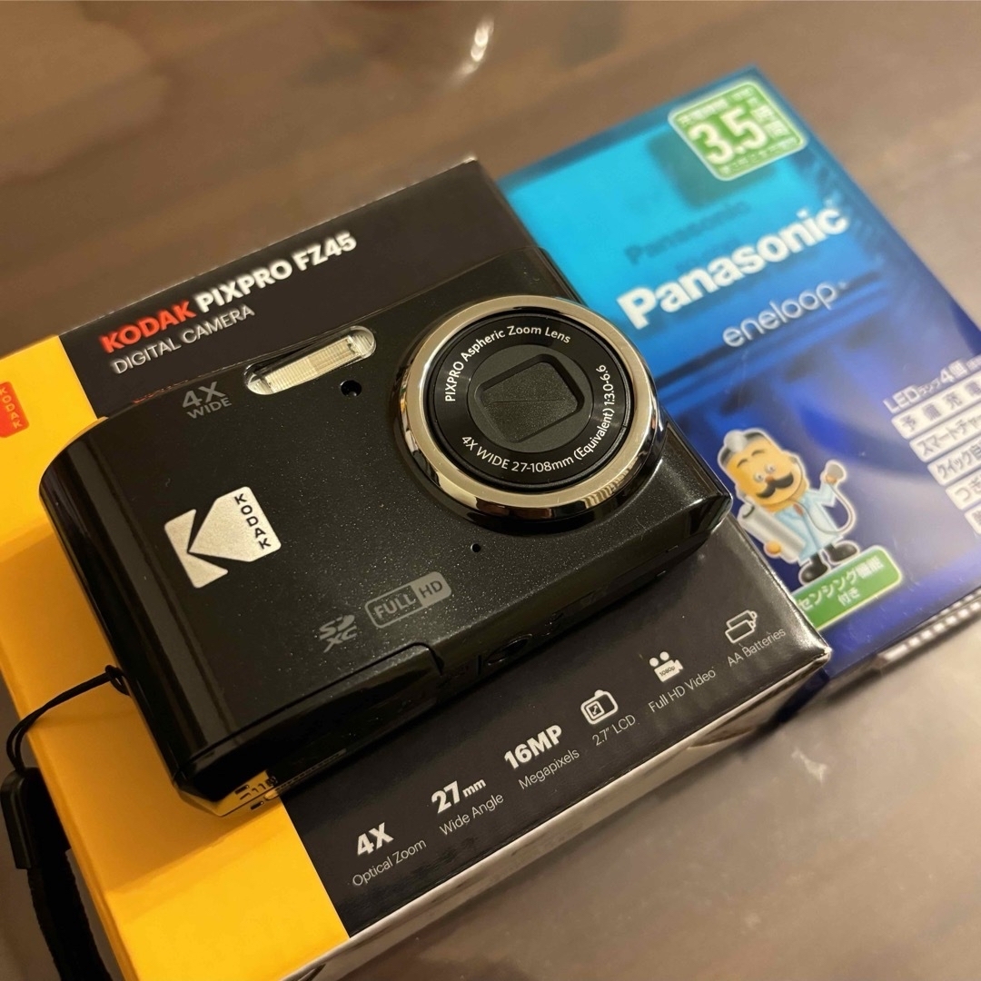 コダック｜Kodak FZ45 ブラック　保証期間内 スマホ/家電/カメラのカメラ(コンパクトデジタルカメラ)の商品写真