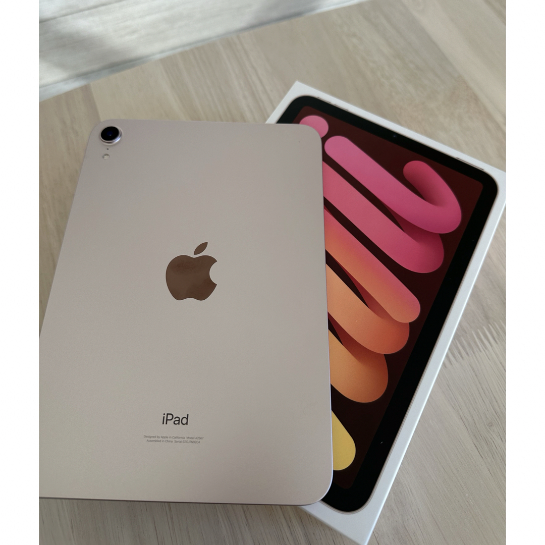 iPad(アイパッド)のiPadmini6 第6世代 ピンク 64GB WiFi 美品 スマホ/家電/カメラのPC/タブレット(タブレット)の商品写真