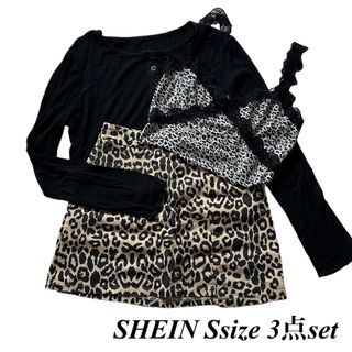 シーイン(SHEIN)の☆最終値下げ☆【SHEIN】シーイン 人気トップススカートset 韓国風 韓ドル(ミニスカート)