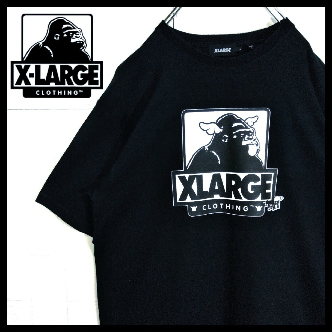 XLARGE(エクストララージ)の《X-LARGE》ディーフェイス コラボ 　Tシャツ　ロゴプリント　半袖 メンズのトップス(Tシャツ/カットソー(半袖/袖なし))の商品写真