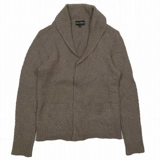 エンポリオアルマーニ(Emporio Armani)のエンポリオアルマーニ カシミヤ×アンゴラ混 ニットジャケット ショールカラー (ブルゾン)