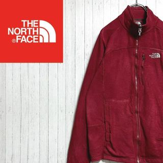 ザノースフェイス(THE NORTH FACE)のノースフェイス　ジップアップジャケット　刺繍ロゴ　インナー　ワインレッド　S(その他)