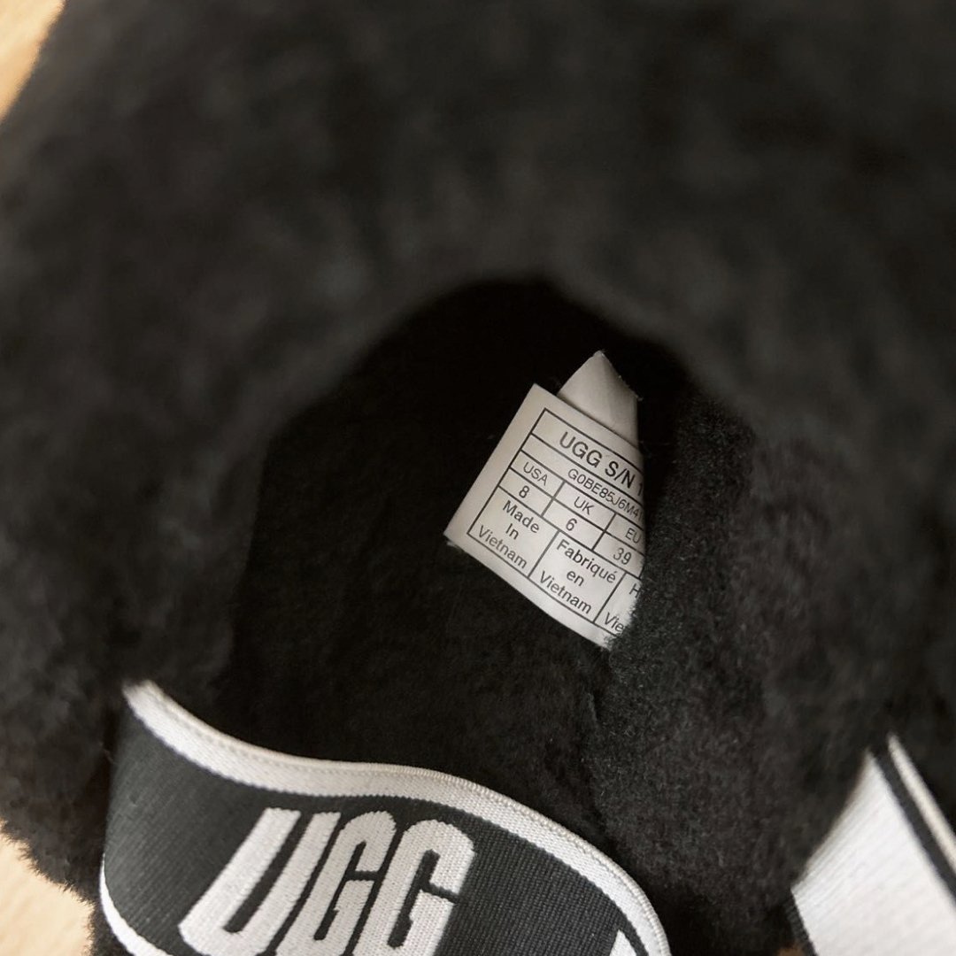 UGG(アグ)のUGG アグ スリッパ フラッフ イヤー スライド　サンダル　ブラック24〜25 レディースの靴/シューズ(サンダル)の商品写真