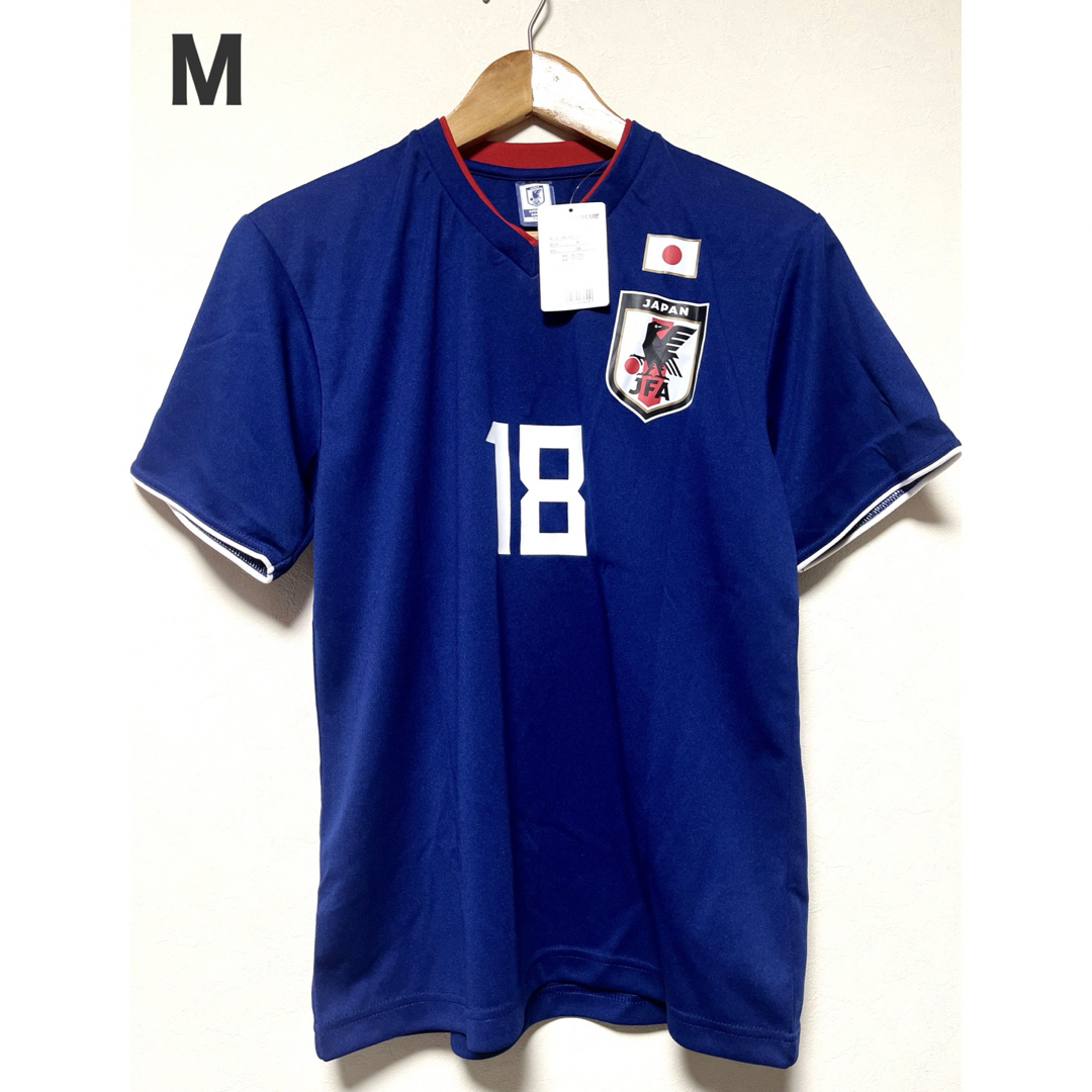 JFAサッカー日本代表レプリカユニフォーム(新品) Ｍ No.18 中島 スポーツ/アウトドアのサッカー/フットサル(ウェア)の商品写真