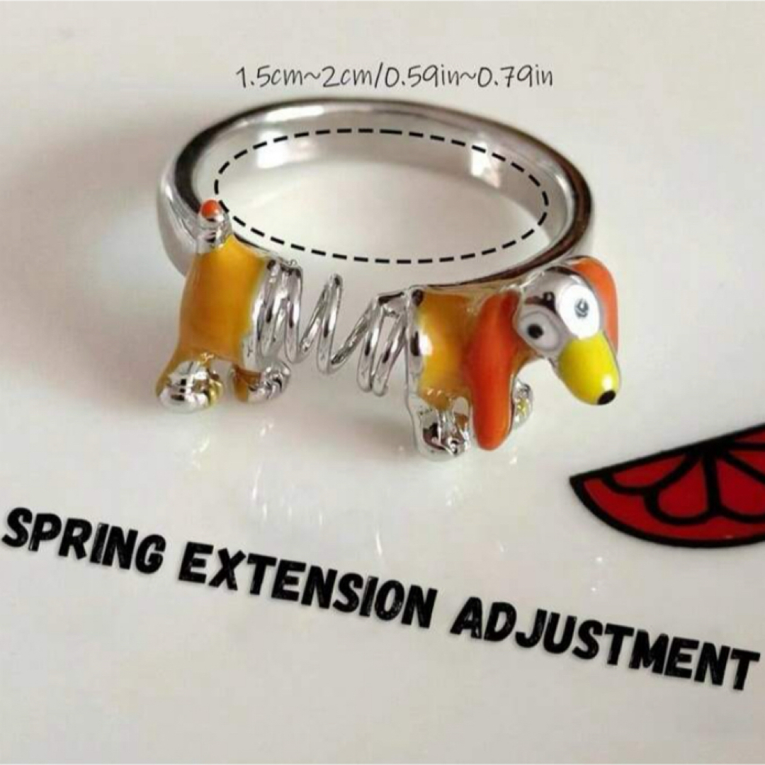 新品 リング 犬 スプリング ドック ジュエリー レディースのアクセサリー(リング(指輪))の商品写真
