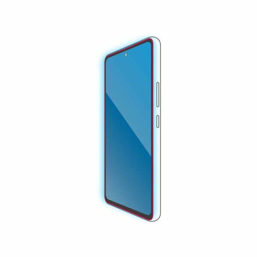 ELECOM(エレコム)の2個 Galaxy A53 5G ガラスフルカバーガラスBLカット143 スマホ/家電/カメラのスマホアクセサリー(保護フィルム)の商品写真