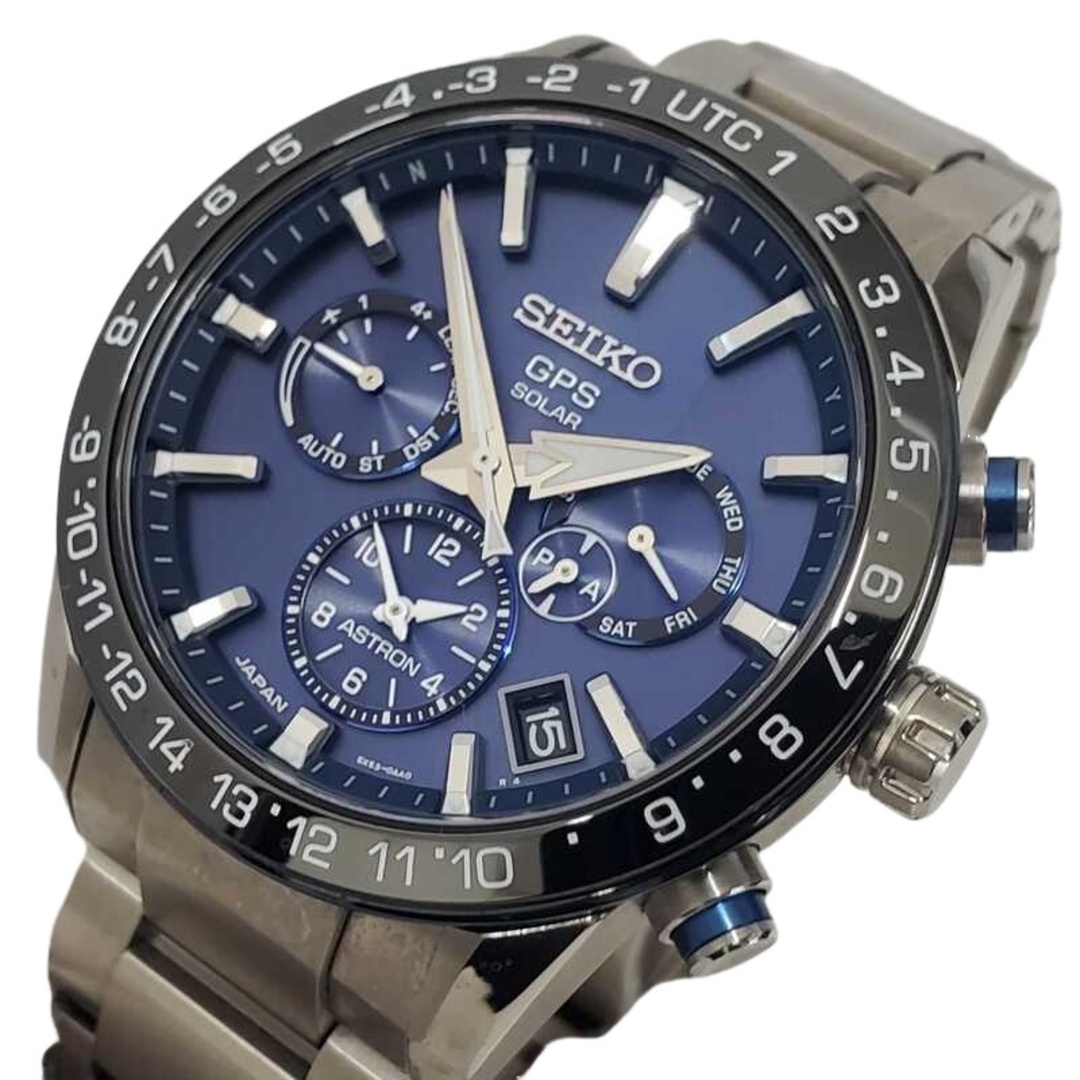 SEIKO(セイコー)のSEIKO ASTRON 5Xシリーズ デュアルタイム SBXC015 中古 良品 メンズ 腕時計 GPS ブルー クロノグラフ セイコー アストロン 32403K120 メンズの時計(腕時計(アナログ))の商品写真