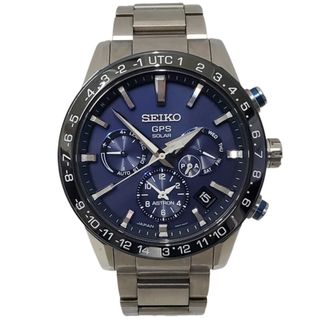 セイコー(SEIKO)のSEIKO ASTRON SBXC015 中古 良品 メンズ 腕時計 GPS ブルー クロノグラフ セイコー アストロン 32403K120(腕時計(アナログ))