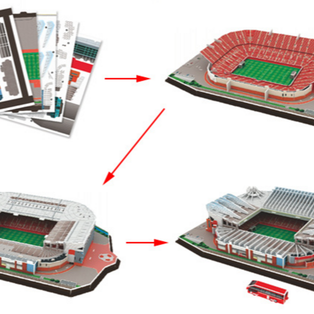 3DパズルDIYサッカースタジアム　マンチェスターシティ　モデル　キッズ教育開発 エンタメ/ホビーのおもちゃ/ぬいぐるみ(模型/プラモデル)の商品写真