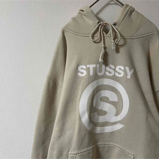 ステューシー(STUSSY)のSTUSSY 90s 紺タグ ビッグロゴ アットマーク ストリート フーディ(パーカー)