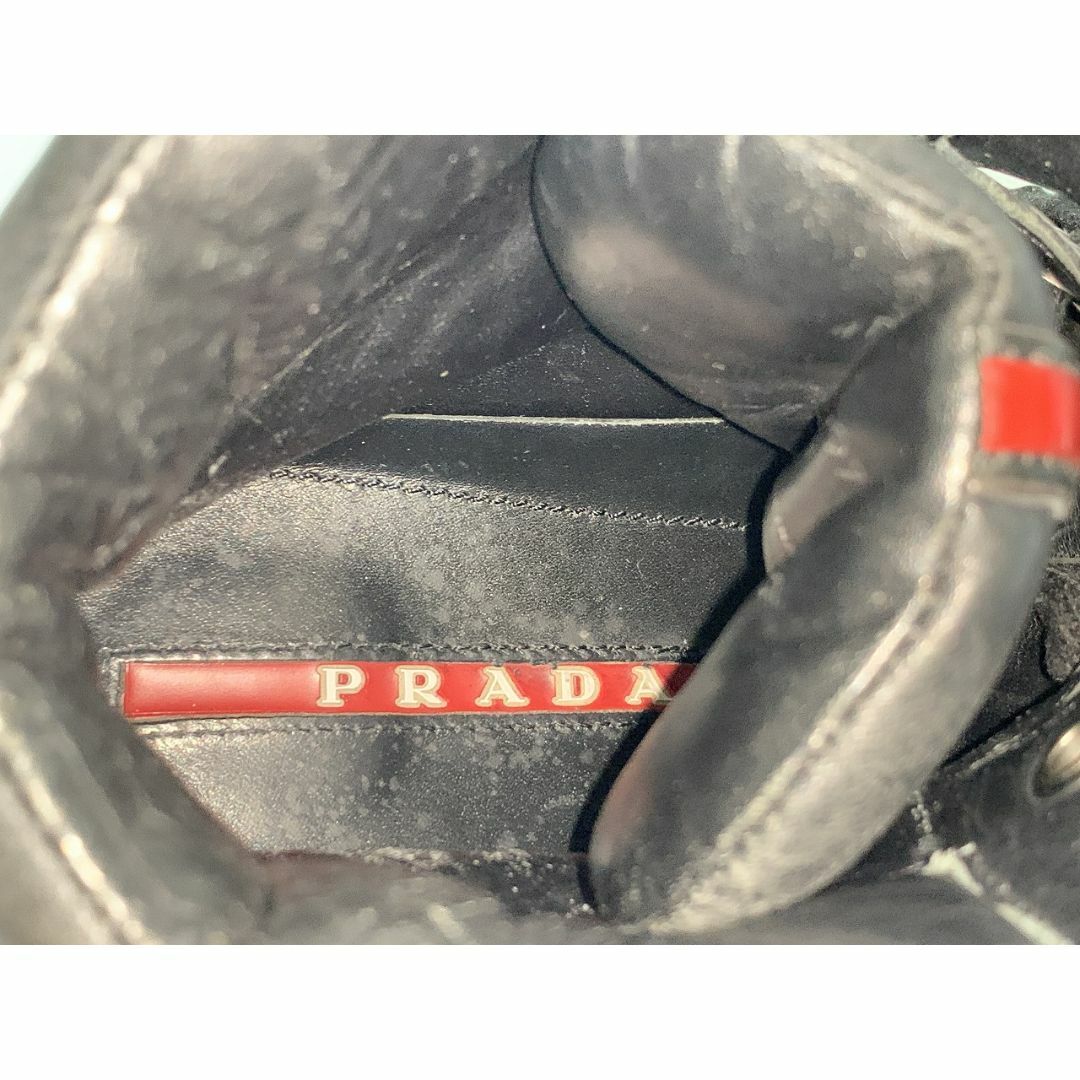 PRADA(プラダ)のPRADA プラダ 7.5≒26.5cm スニーカー ブーツ 黒 D メンズの靴/シューズ(スニーカー)の商品写真