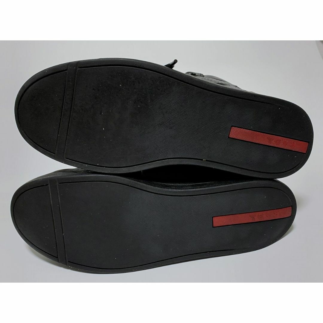 PRADA(プラダ)のPRADA プラダ 7.5≒26.5cm スニーカー ブーツ 黒 D メンズの靴/シューズ(スニーカー)の商品写真