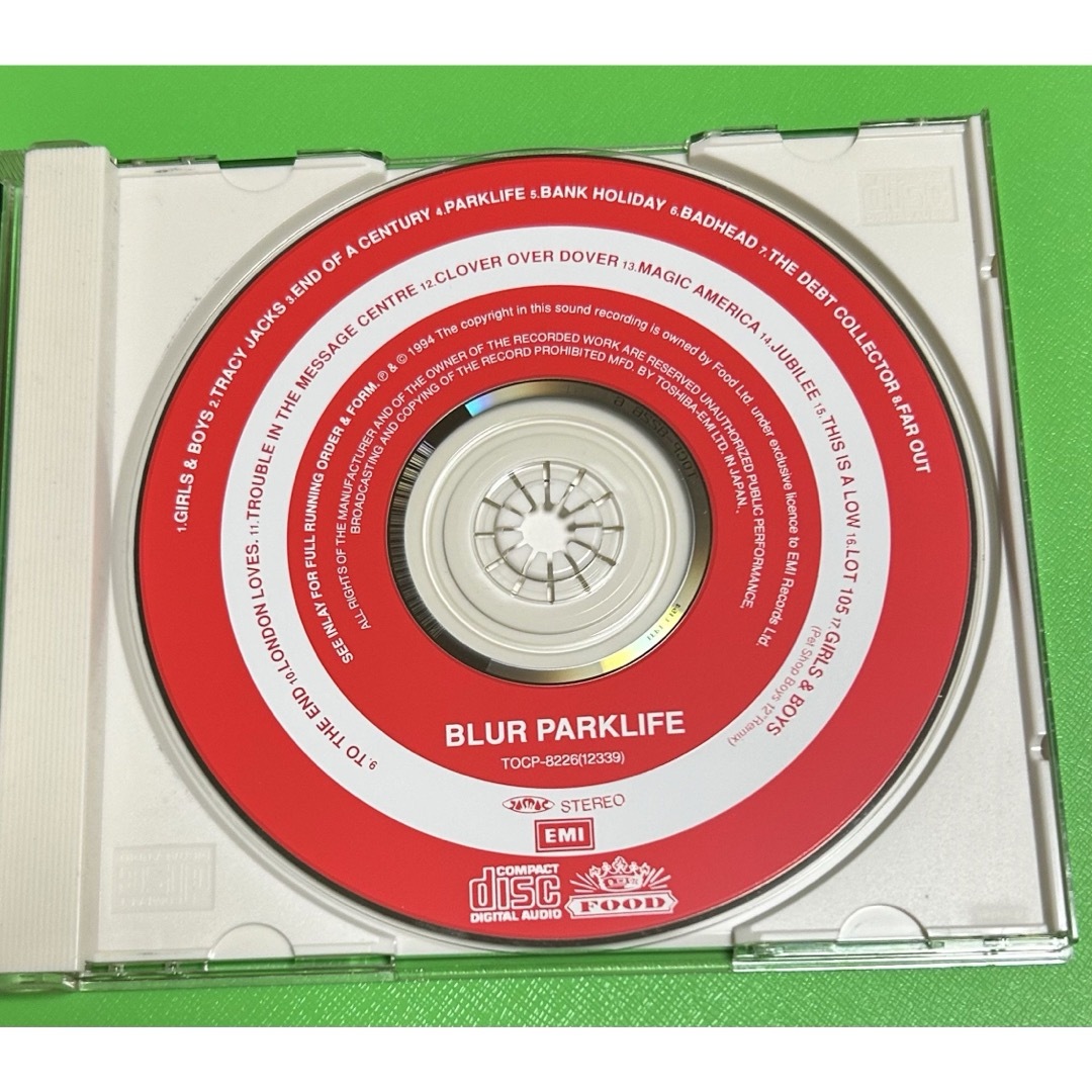 東芝(トウシバ)の【洋楽CD】Blur "Park Life" ブラー　《パーク・ライフ》 エンタメ/ホビーのCD(ポップス/ロック(洋楽))の商品写真