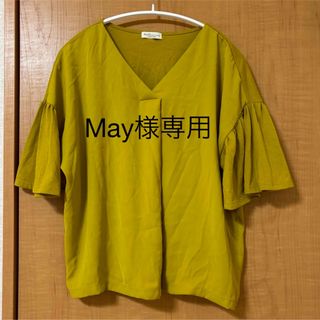 earth music & ecology - アース　ブラウス　Tシャツ　マスタード　フリー