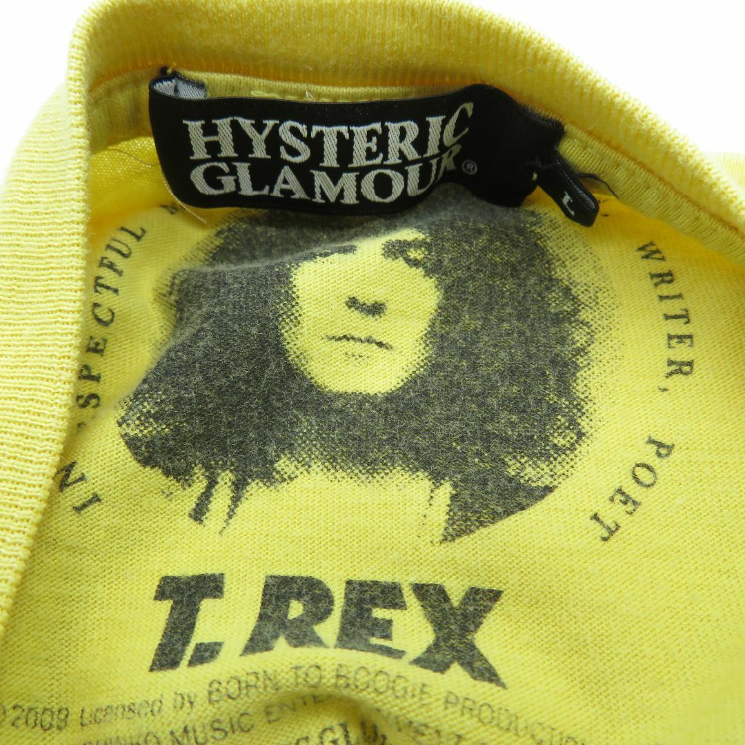 HYSTERIC GLAMOUR(ヒステリックグラマー)のHYSTERIC GAMOUR 09ss T.REX BOLAN BOOGIE  TEE 0292CT05 Size-L  レディースのトップス(Tシャツ(半袖/袖なし))の商品写真