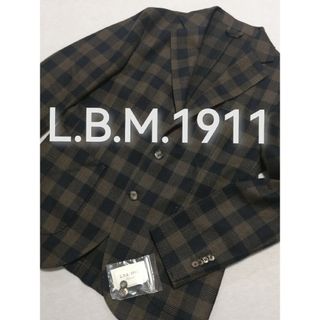 ★新品・メンズ★【L.B.M.1911 ルビアム】テーラードジャケット　48　茶(テーラードジャケット)