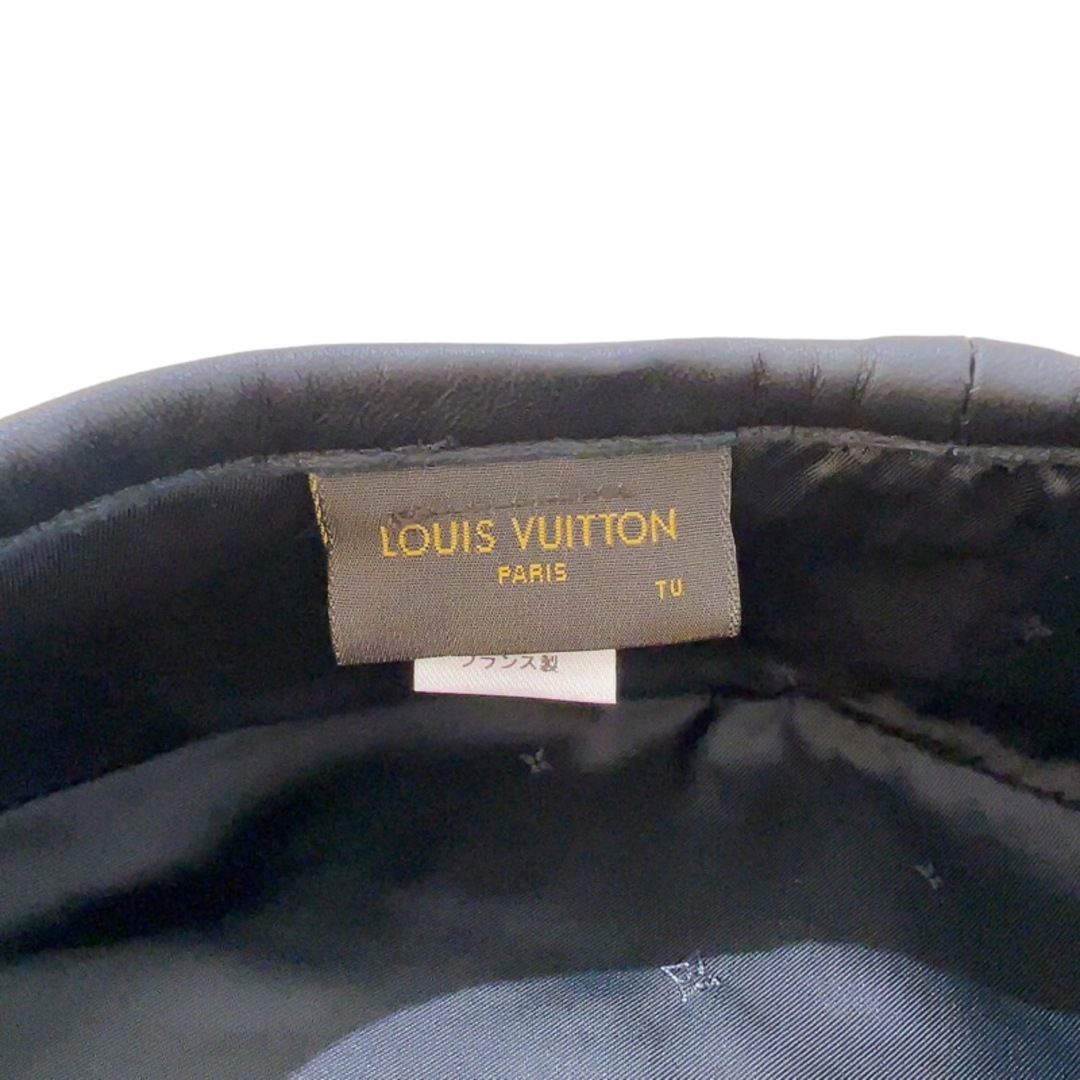 LOUIS VUITTON(ルイヴィトン)の　ルイ・ヴィトン LOUIS VUITTON ×FRAGMENT ワッペンロゴベレー帽 M73748 ブラック ウール ユニセックス その他ファッション雑貨 レディースのファッション小物(その他)の商品写真