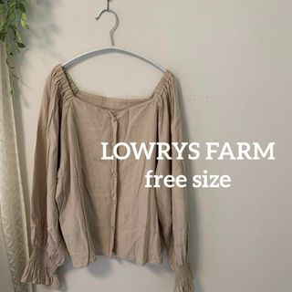 ローリーズファーム(LOWRYS FARM)の中古　格安　ローリーズファーム　ブラウス　フリーサイズ(シャツ/ブラウス(長袖/七分))