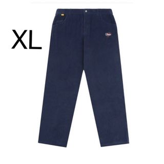 シュプリーム(Supreme)のdime dino baggy corduroy pants ネイビー(ワークパンツ/カーゴパンツ)