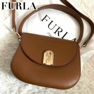 フルラ(Furla)の極美品✨フルラ ショルダーバッグ 2way アーチロゴ キャメル 現行(ショルダーバッグ)