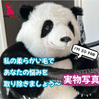 パンダぬいぐるみ メンラン 座り姿 プレゼント最適(衣装一式)