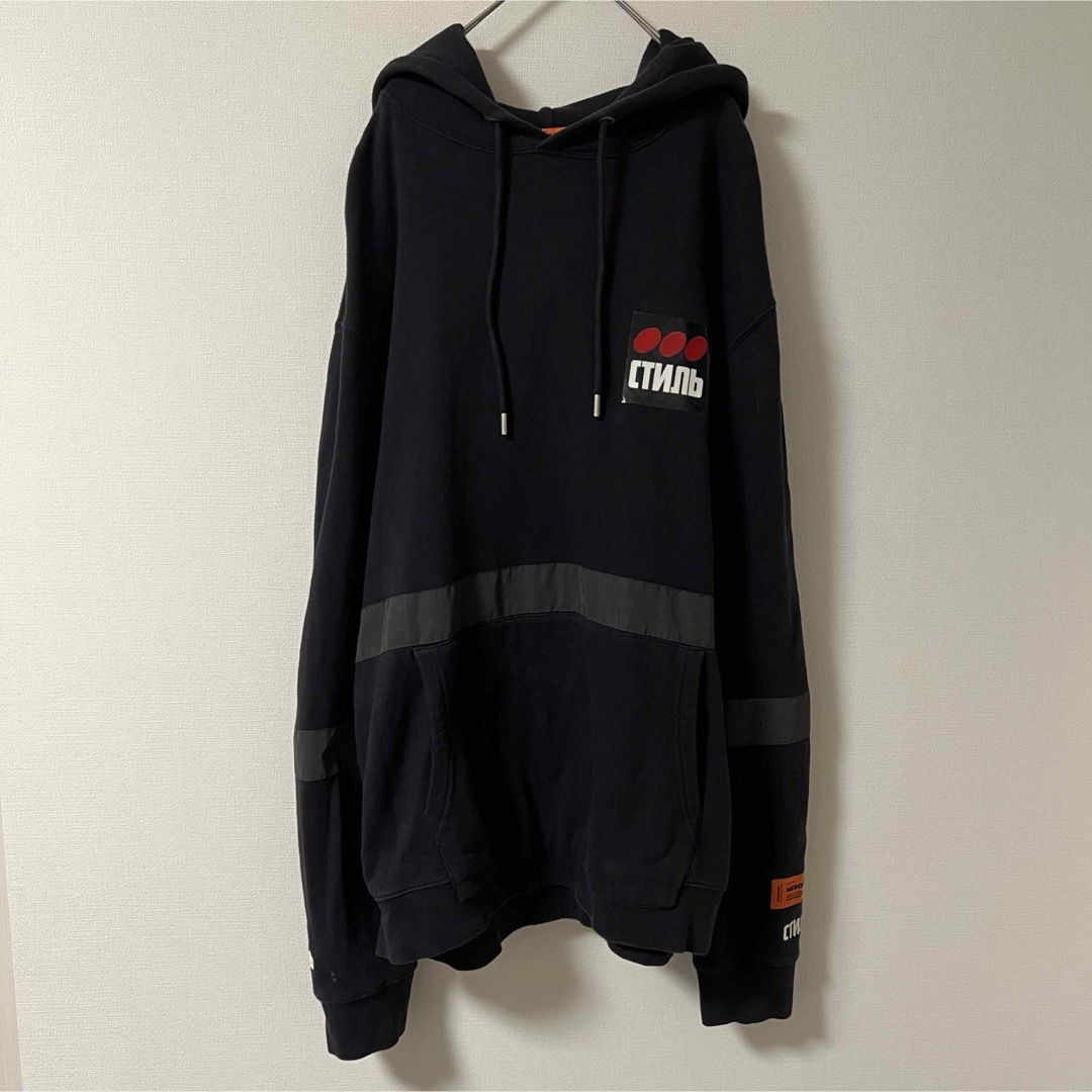 HERON PRESTON(ヘロンプレストン)のHERON PRESTON リフレクター ビッグシルエット ストリート スケボ メンズのトップス(パーカー)の商品写真