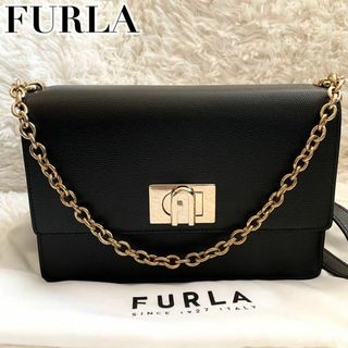 フルラ(Furla)の未使用級✨フルラ ショルダーバッグ 2way レザー アーチロゴ ターンロック(ショルダーバッグ)