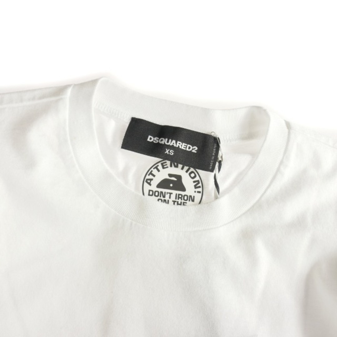 DSQUARED2(ディースクエアード)のディースクエアード 21SS アイコンロゴ Tシャツ カットソー 半袖 XS 白 レディースのトップス(Tシャツ(半袖/袖なし))の商品写真