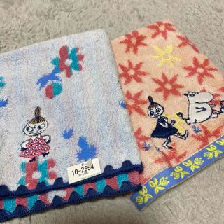 Little Me - ムーミン　リトルミィ　タオルハンカチ　刺繍　ハンカチ　大判　2枚セット